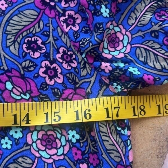 Matilda Jane Dress Womens M Multicolor Floral Long Sleeve Shift Pockets Rayon - Picture 13 of 14